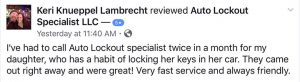 Keri Knueppel Lambrecht review of Auto Lockout Specialist, LLC